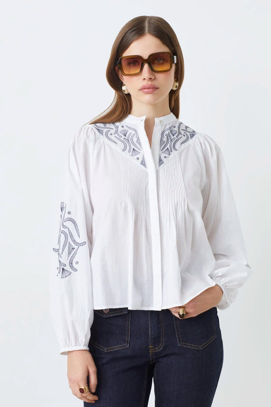 Blouse Livio Blanc Cassé