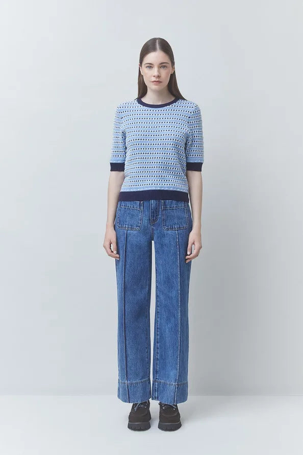 Pull PERLY Bleu Ciel