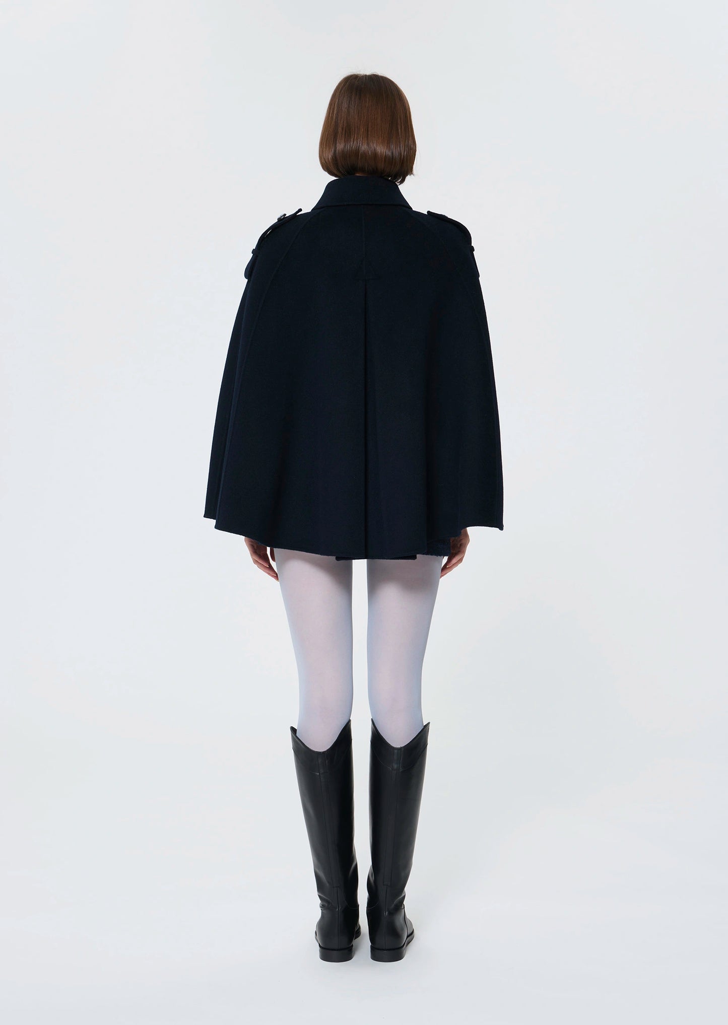 Cape Majorelle bleu nuit en laine double face