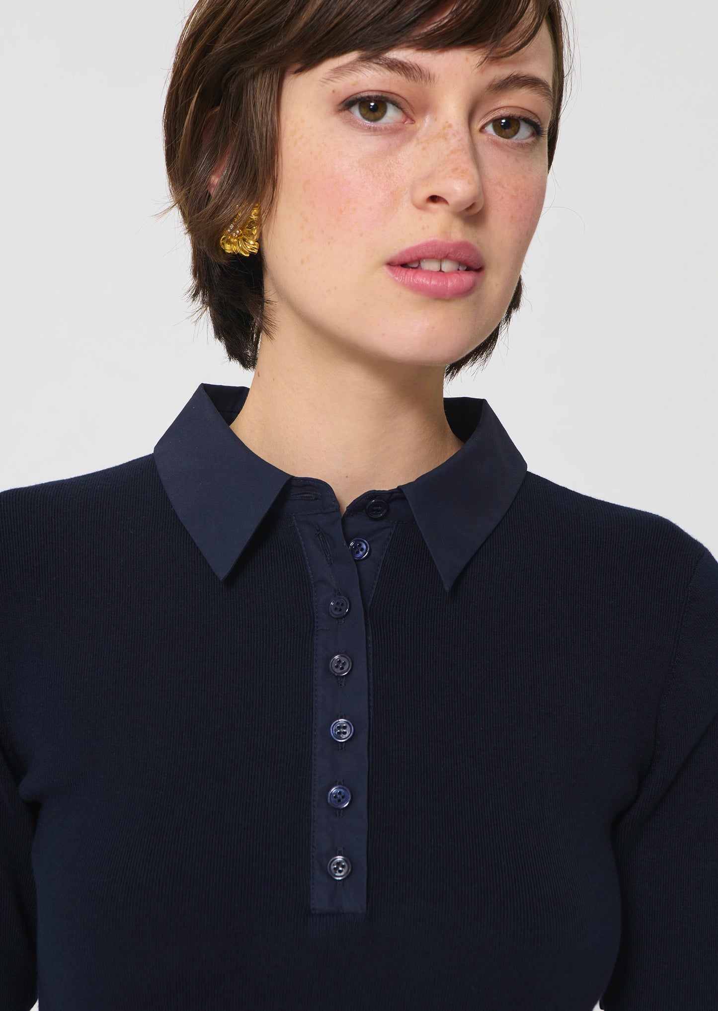 Robe Rio bleu nuit en coton