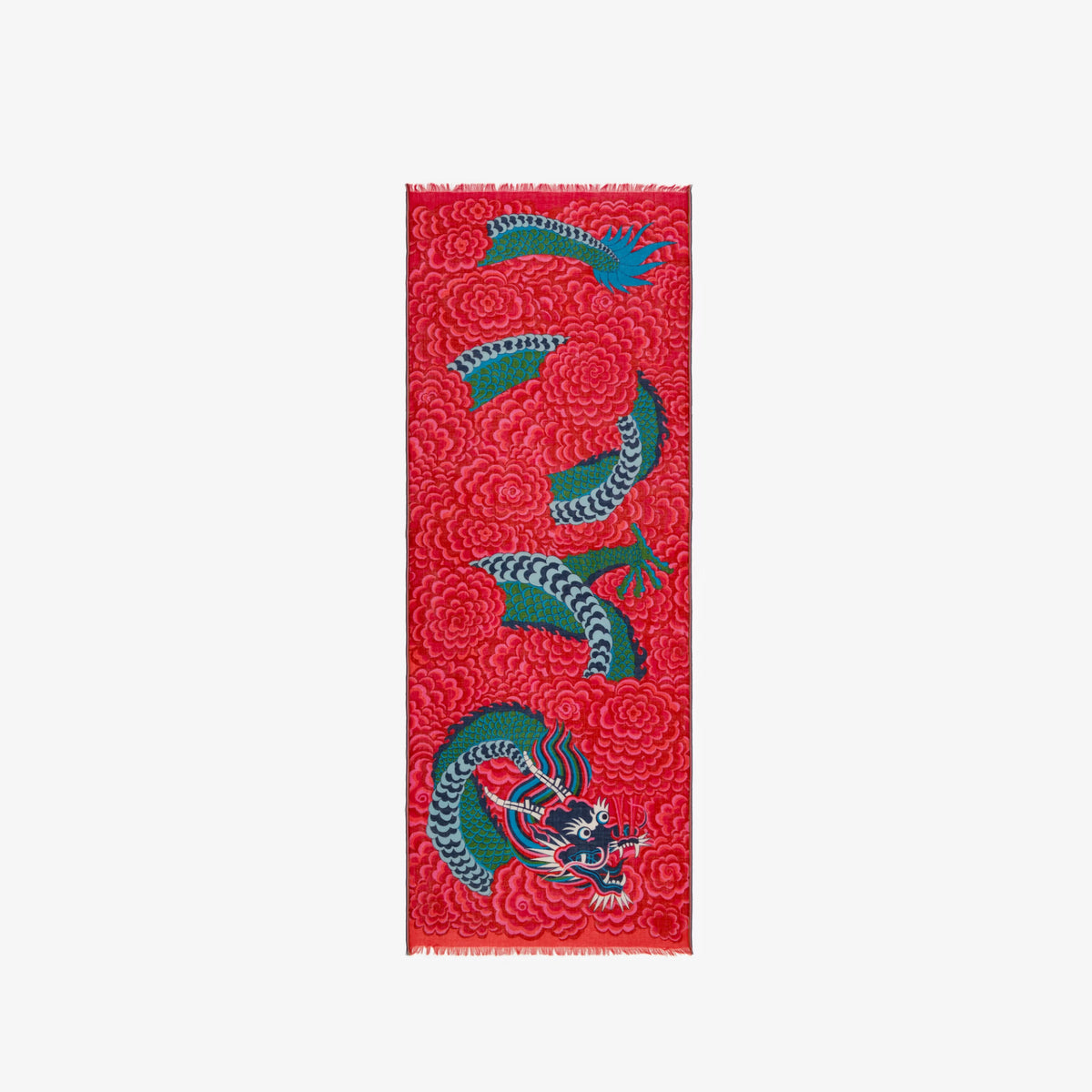 Écharpe 70 - Dragon - Fuchsia