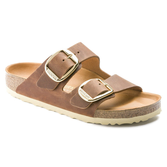 Birkenstock Arizona Big Buckle Cuir huilé - Cognac