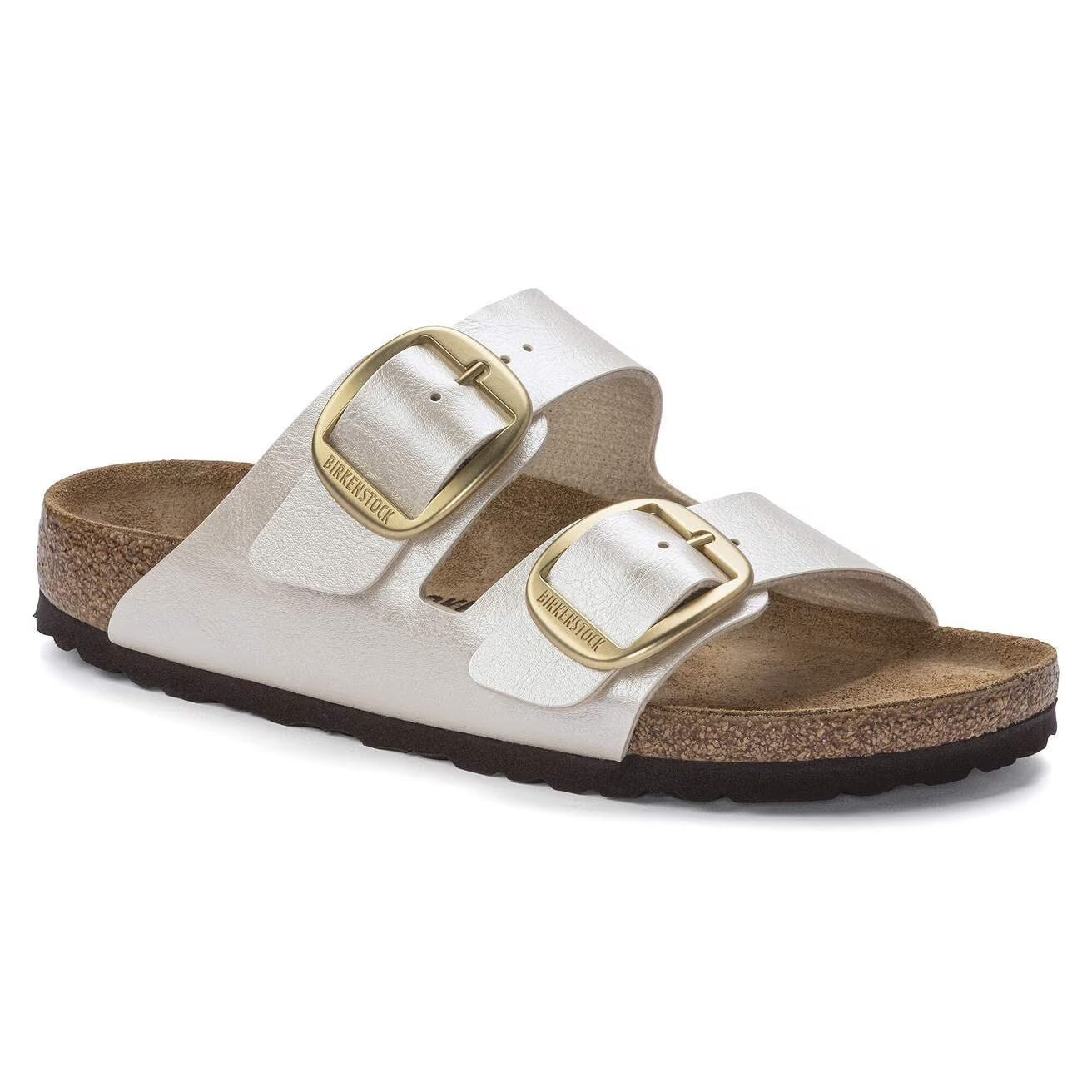 Sandale Arizona Big Buckle Graceful Pearl White
