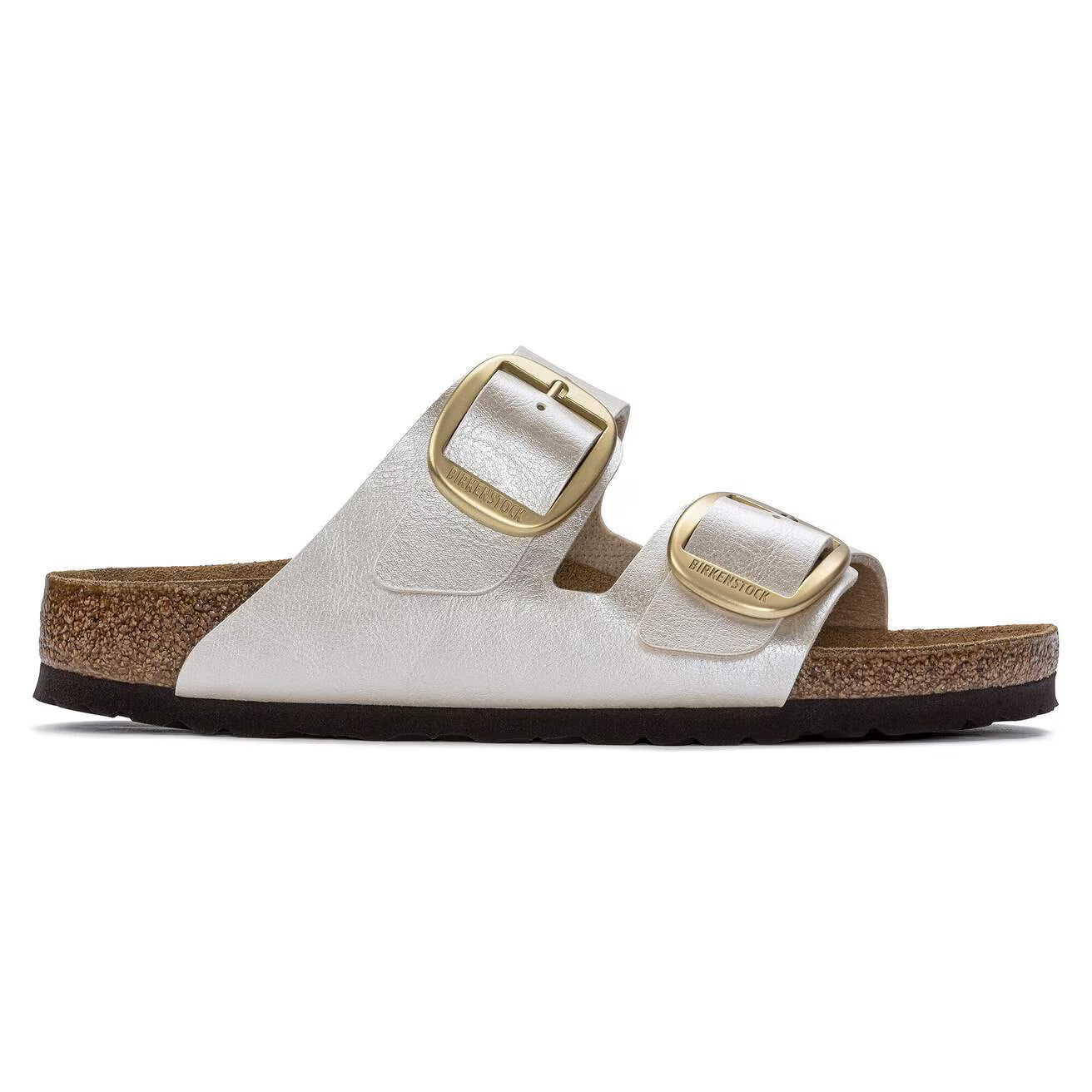 Sandale Arizona Big Buckle Graceful Pearl White