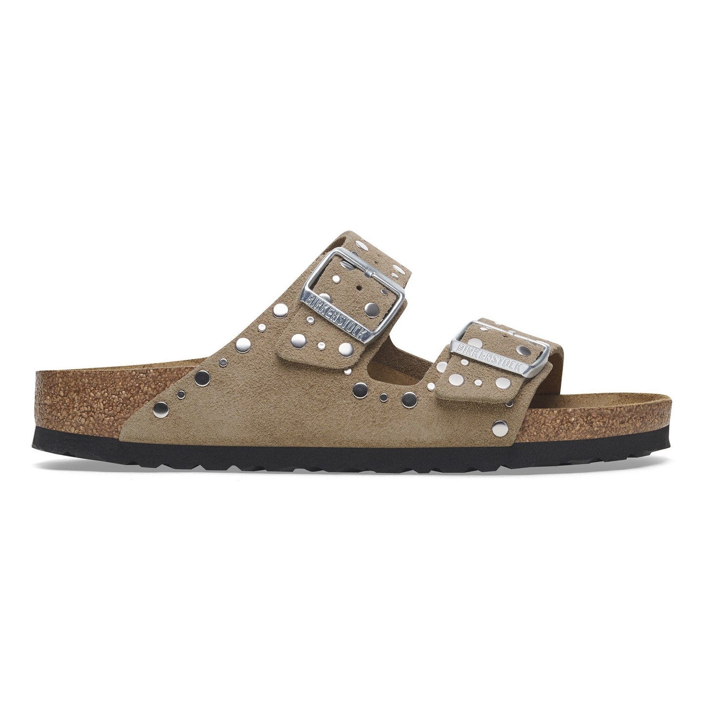 Birkenstock Arizona Rivet Suède - Taupe