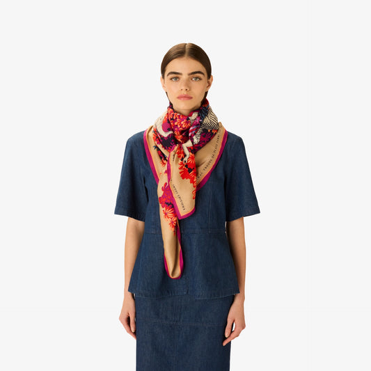 Carré 130 - Bestiaire - Fuchsia