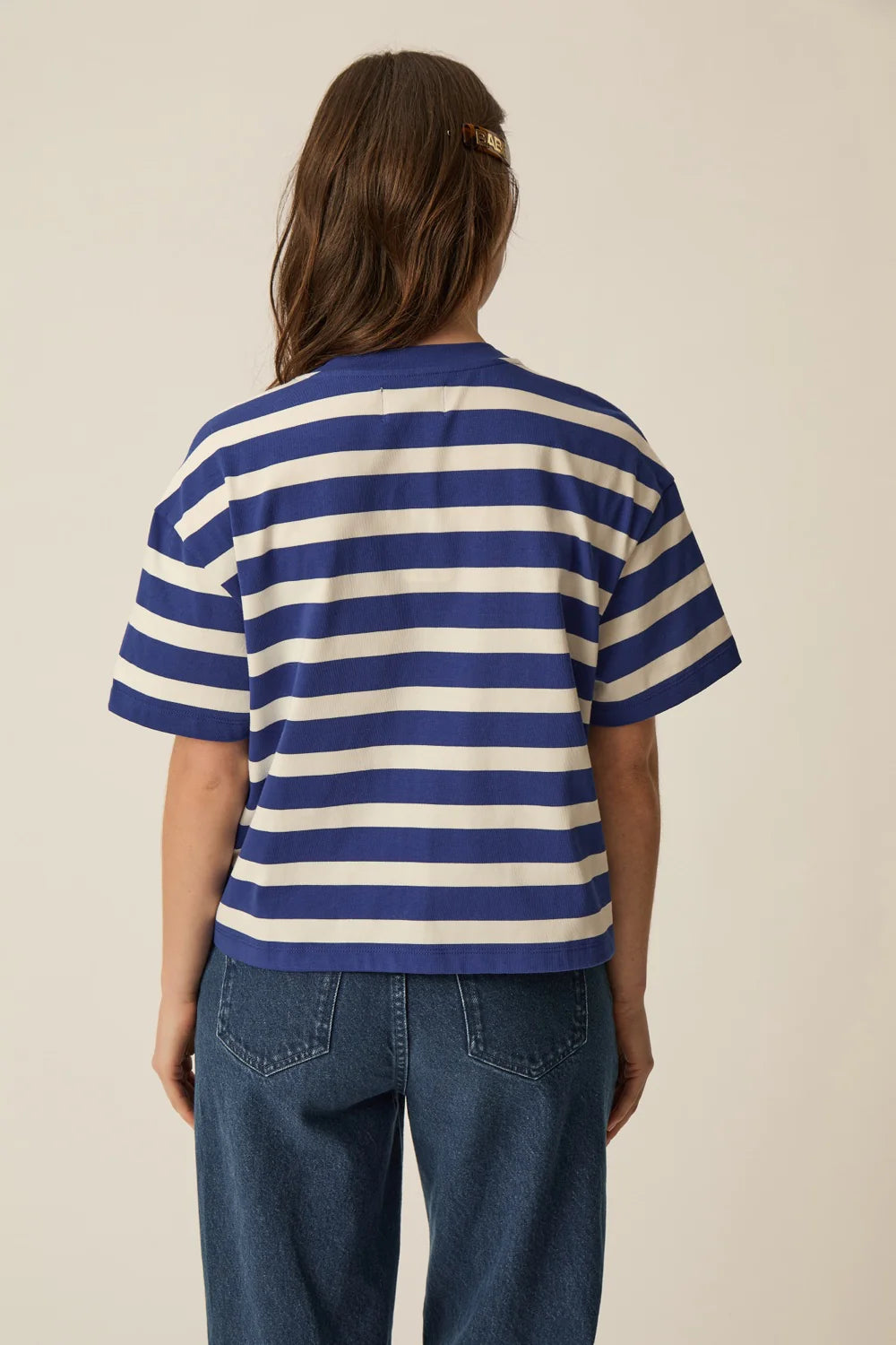 TEE-SHIRT FILMA INDIGO/ECRU