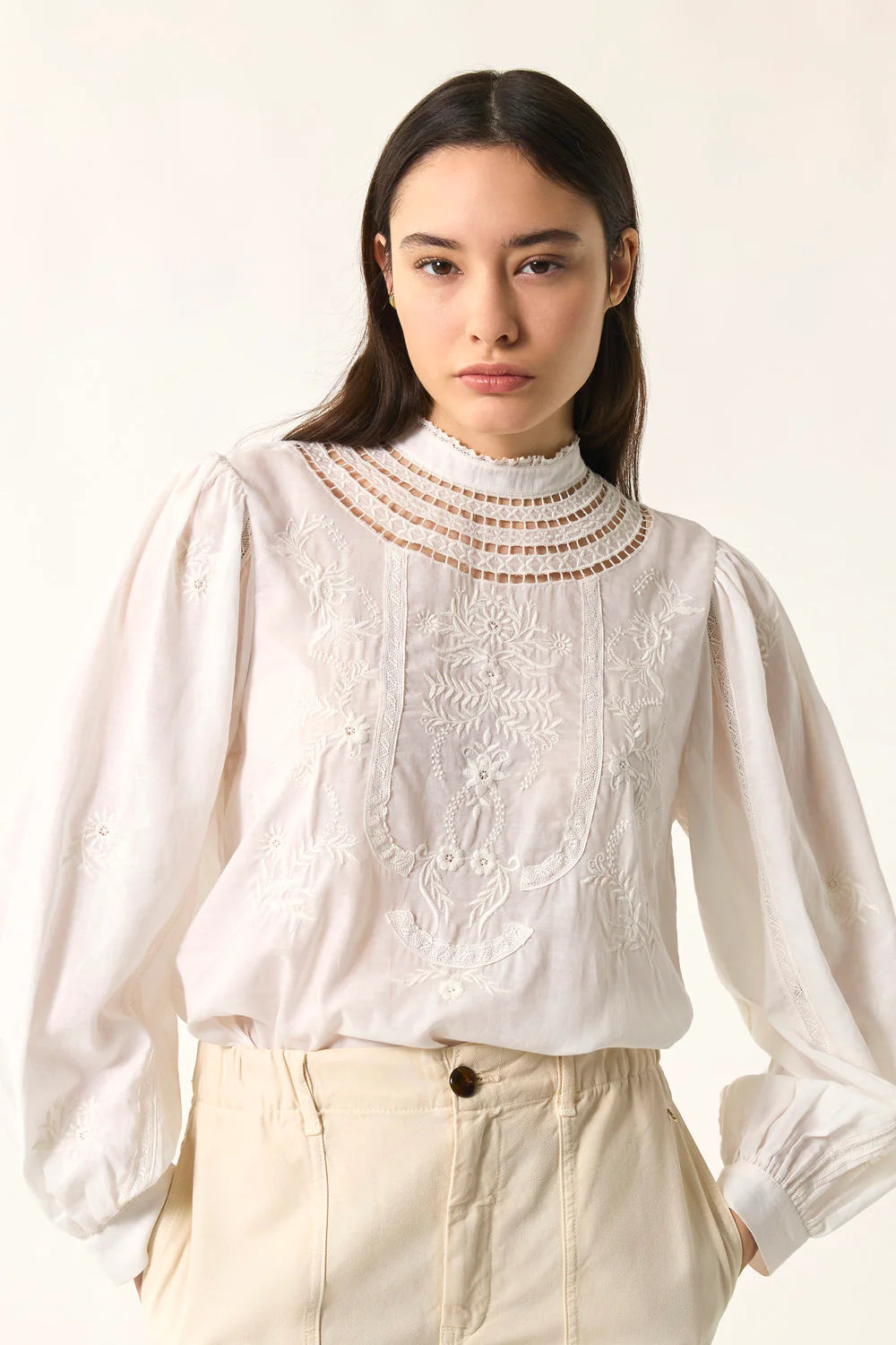 BLOUSE ETHAN ECRU