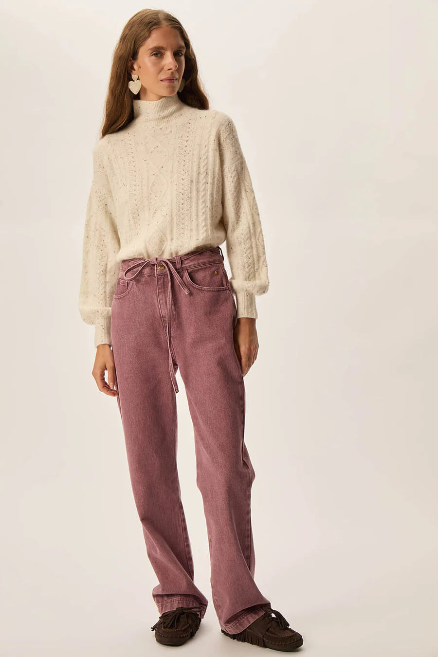 PULL DINO CREME TWEED