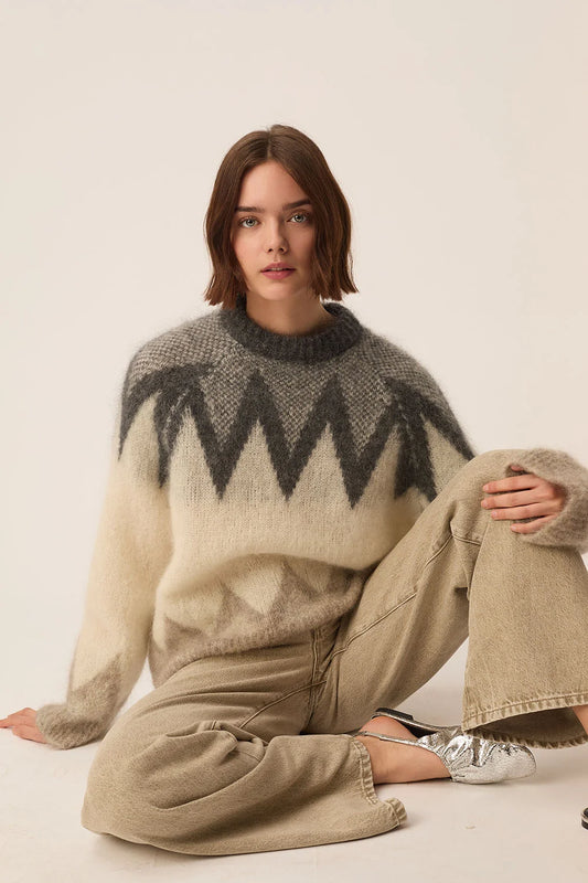 PULL ALTHEA JACQUARD GALET
