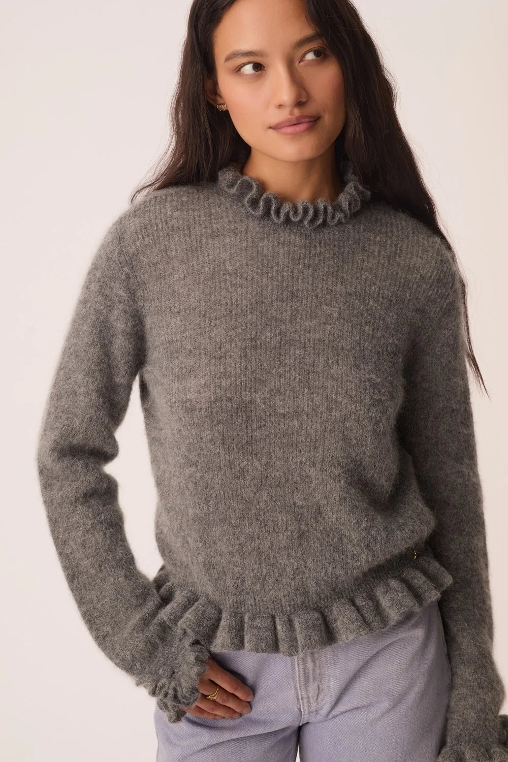 PULL CANELLO GRIS MOYEN