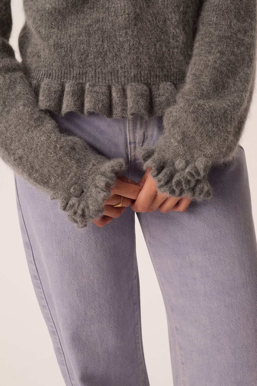 PULL CANELLO GRIS MOYEN