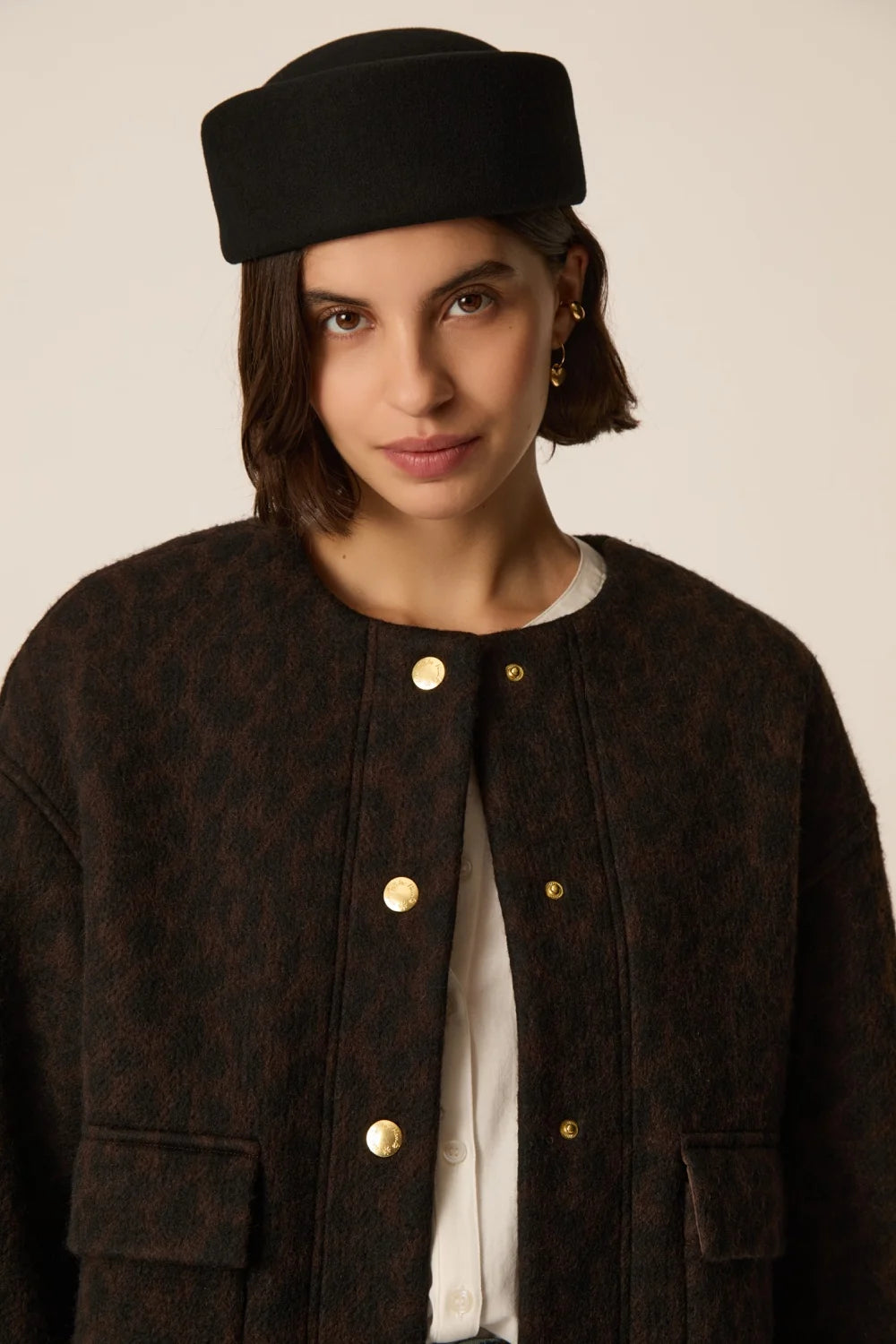 VESTE MAILLE ISADORA LEOPARD