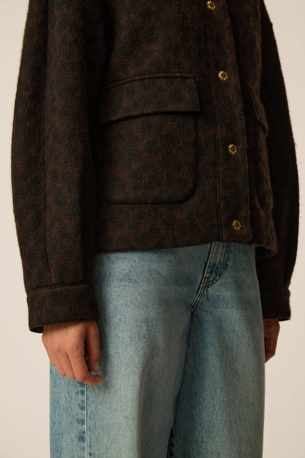 VESTE MAILLE ISADORA LEOPARD