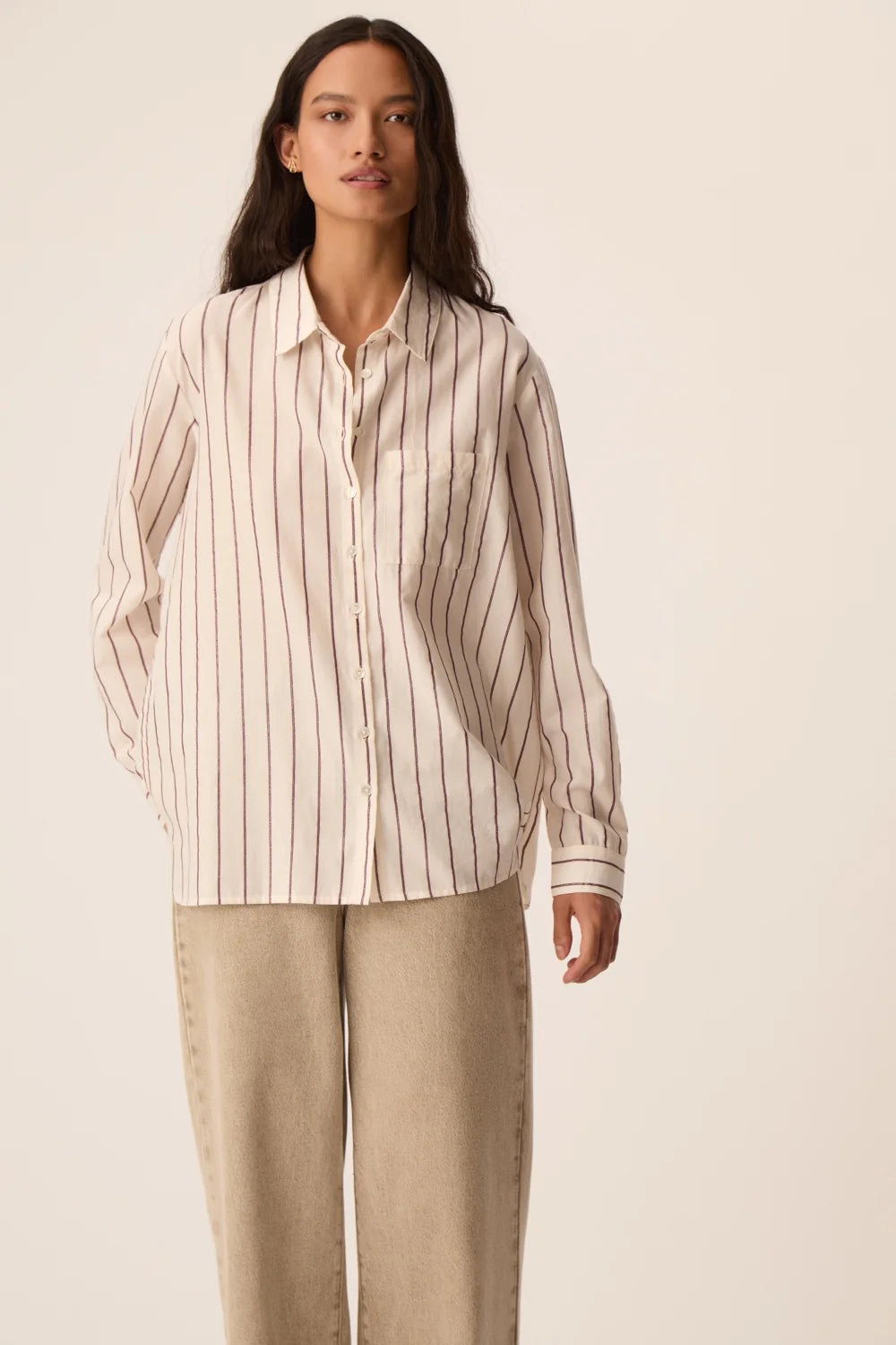 CHEMISE TINETTE LOUISIANA PRUNE