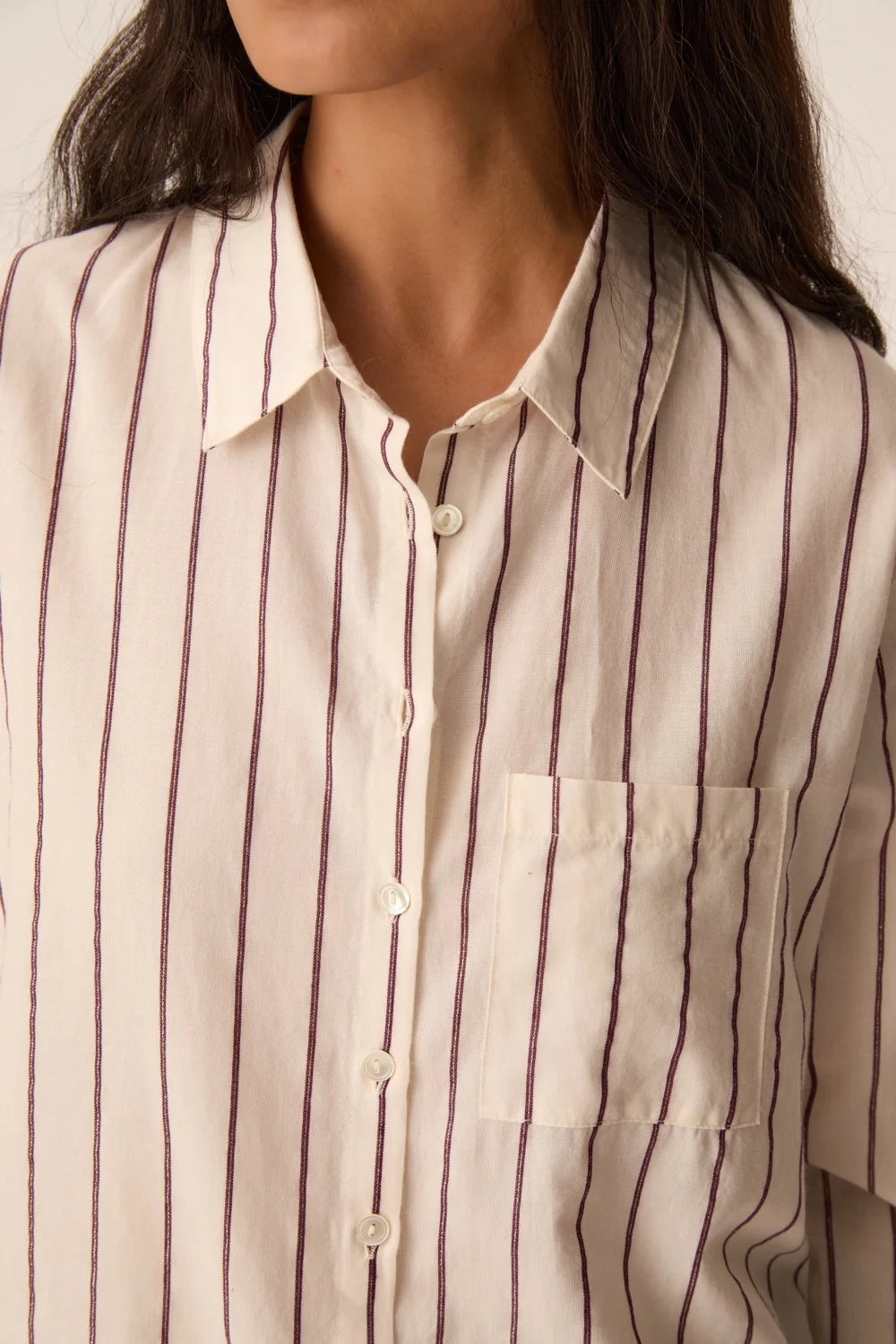 CHEMISE TINETTE LOUISIANA PRUNE
