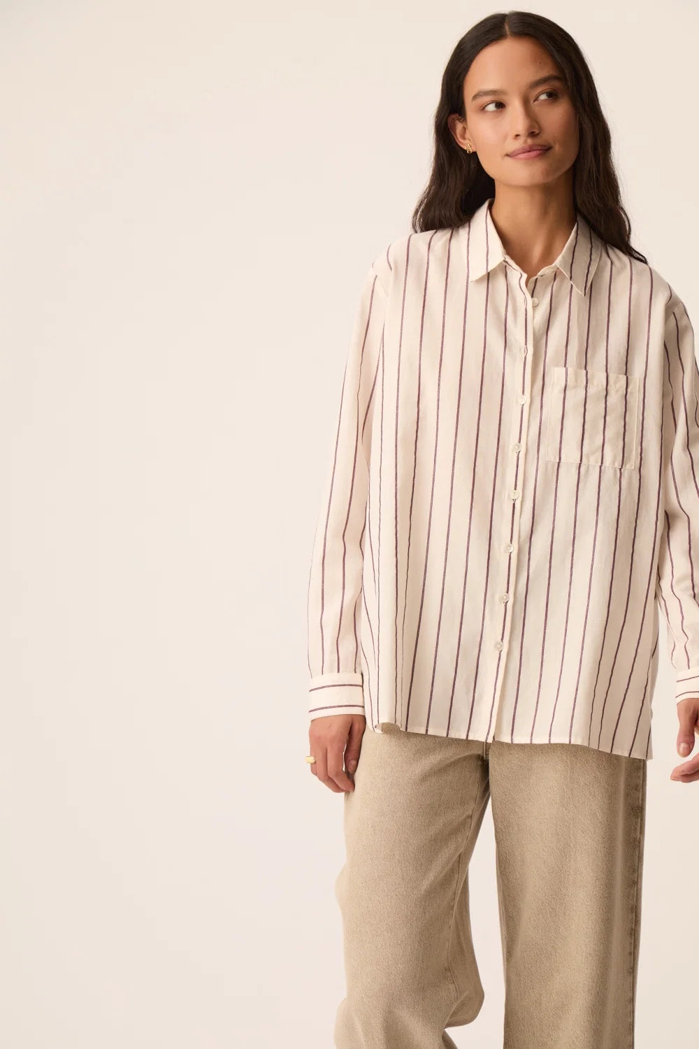 CHEMISE TINETTE LOUISIANA PRUNE