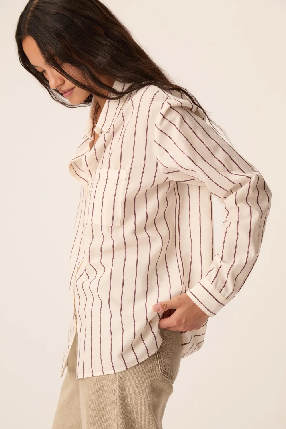 CHEMISE TINETTE LOUISIANA PRUNE