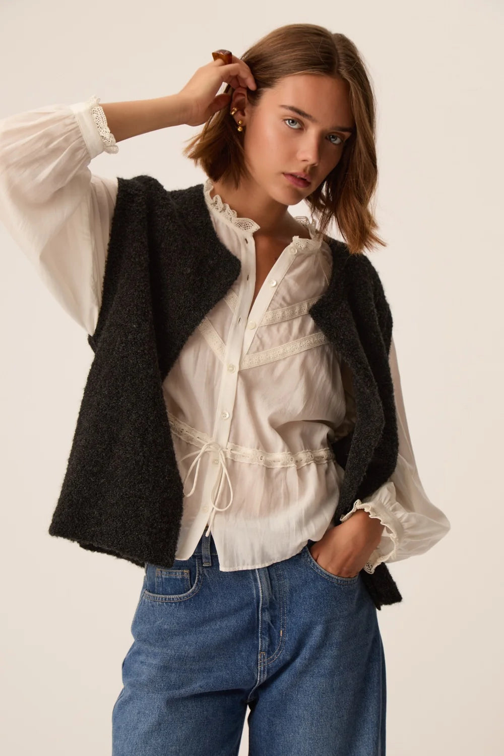 BLOUSE ERTYA ECRU