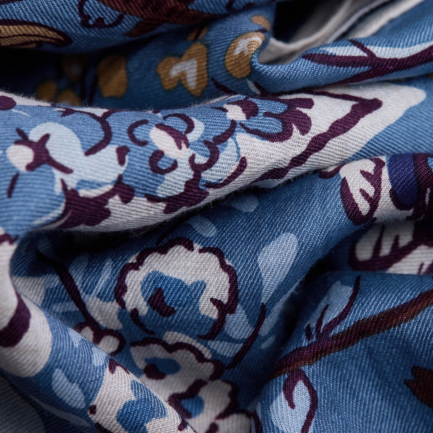 Carré 130 - Pagode - Bleu