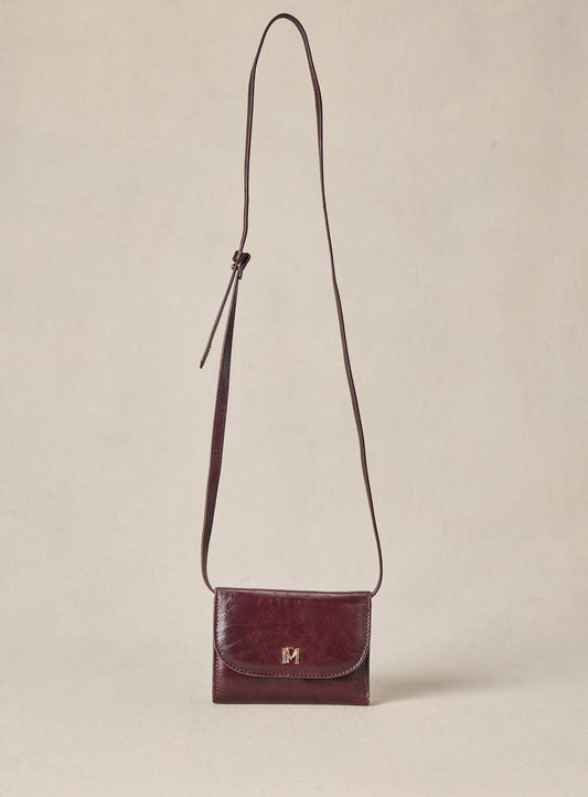 PORTE CARTES ELODIE Aubergine
