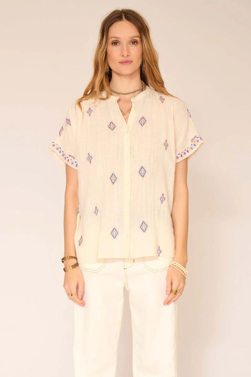 BLOUSE-CHIWOO NATURAL