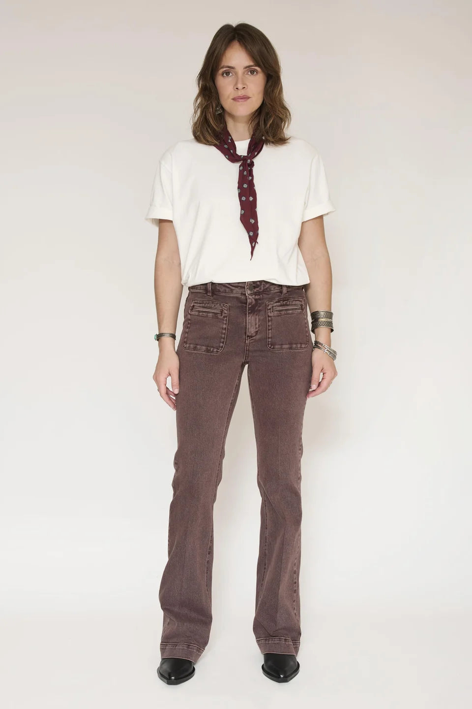 JEAN - THE DIANA PACIFIC DRILL-BROWN