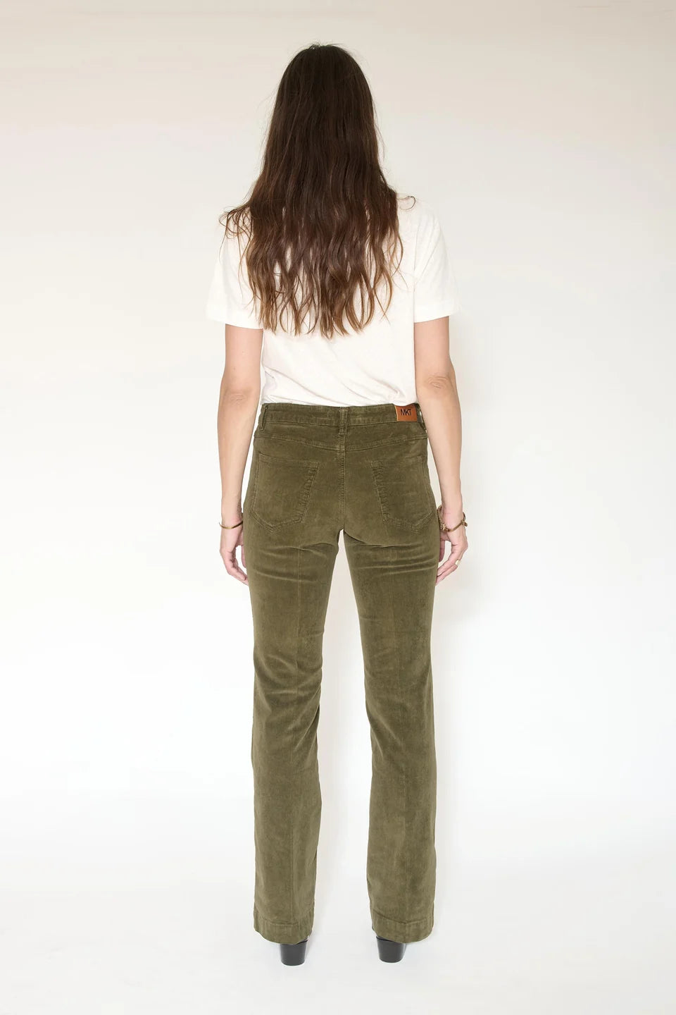 PANTALON - THE DIANA VELVET-KAKI