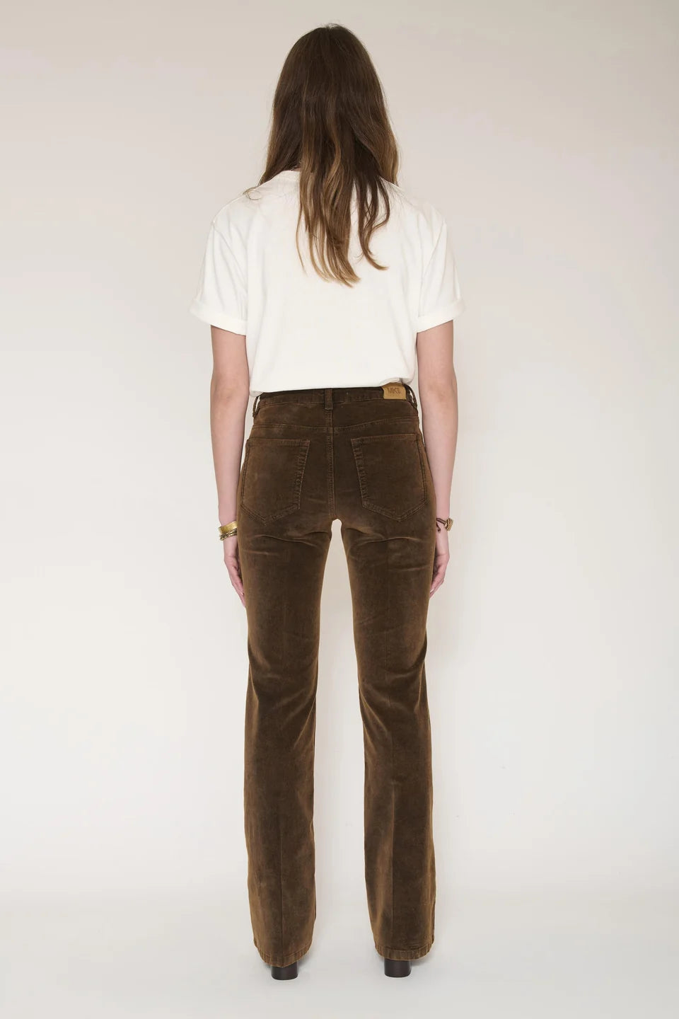 PANTALON - THE HARLEY COTTON SUEDE-MOCHA