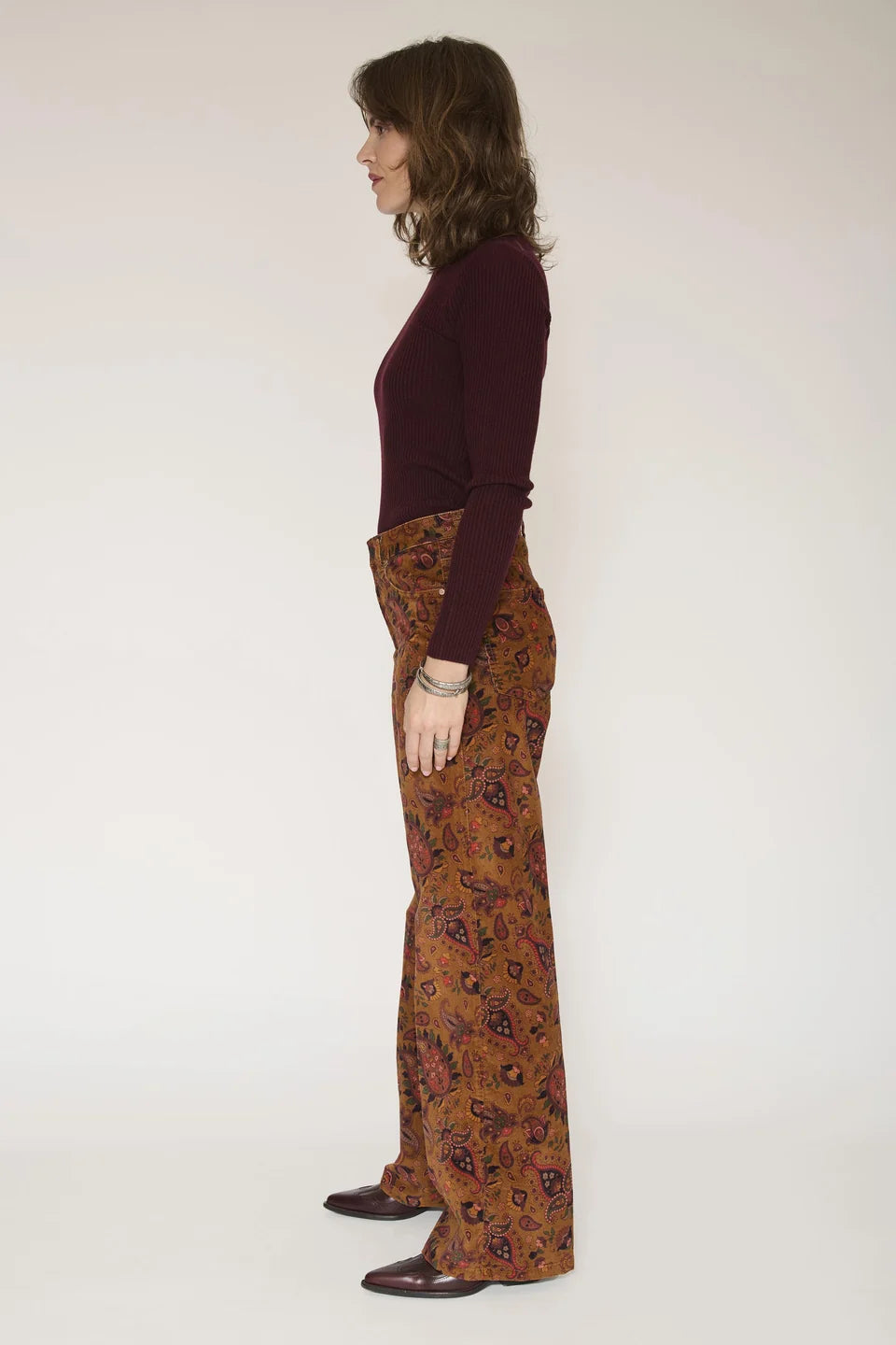 PANTALON - THE JAGGER PAISLEY-CAMEL