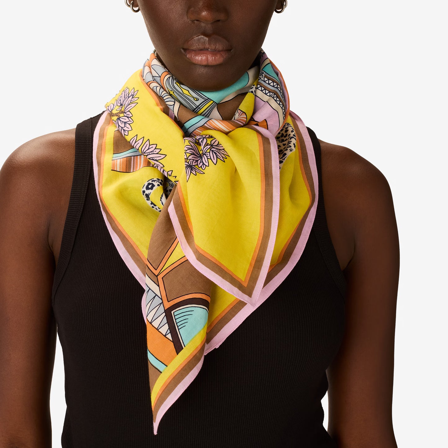 Carré 100 - Taj - Jaune