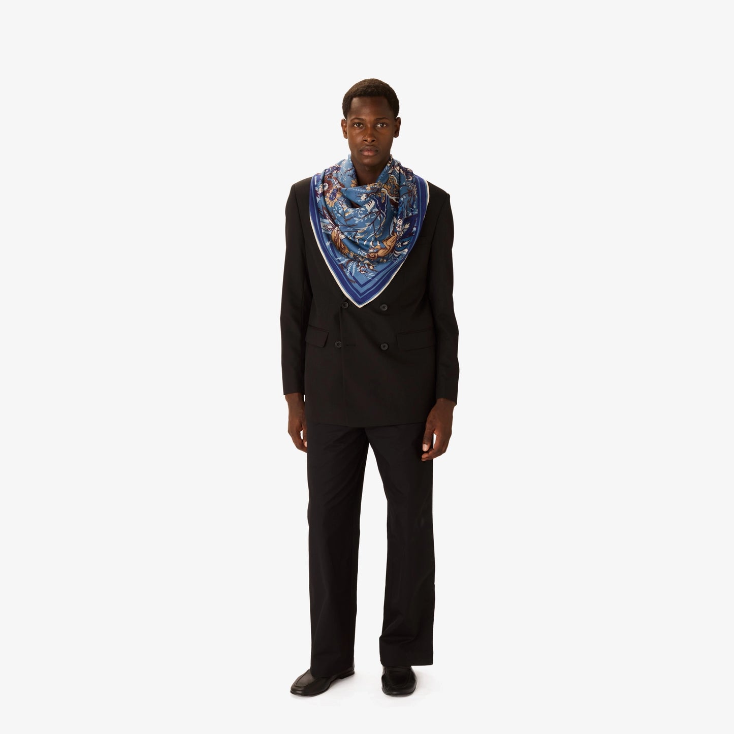 Carré 130 - Pagode - Bleu