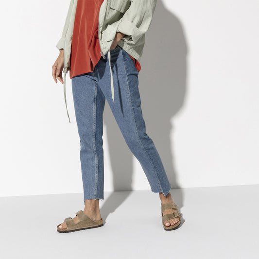 Birkenstock Arizona Lit de pied souple Cuir huilé - Tobacco Brown