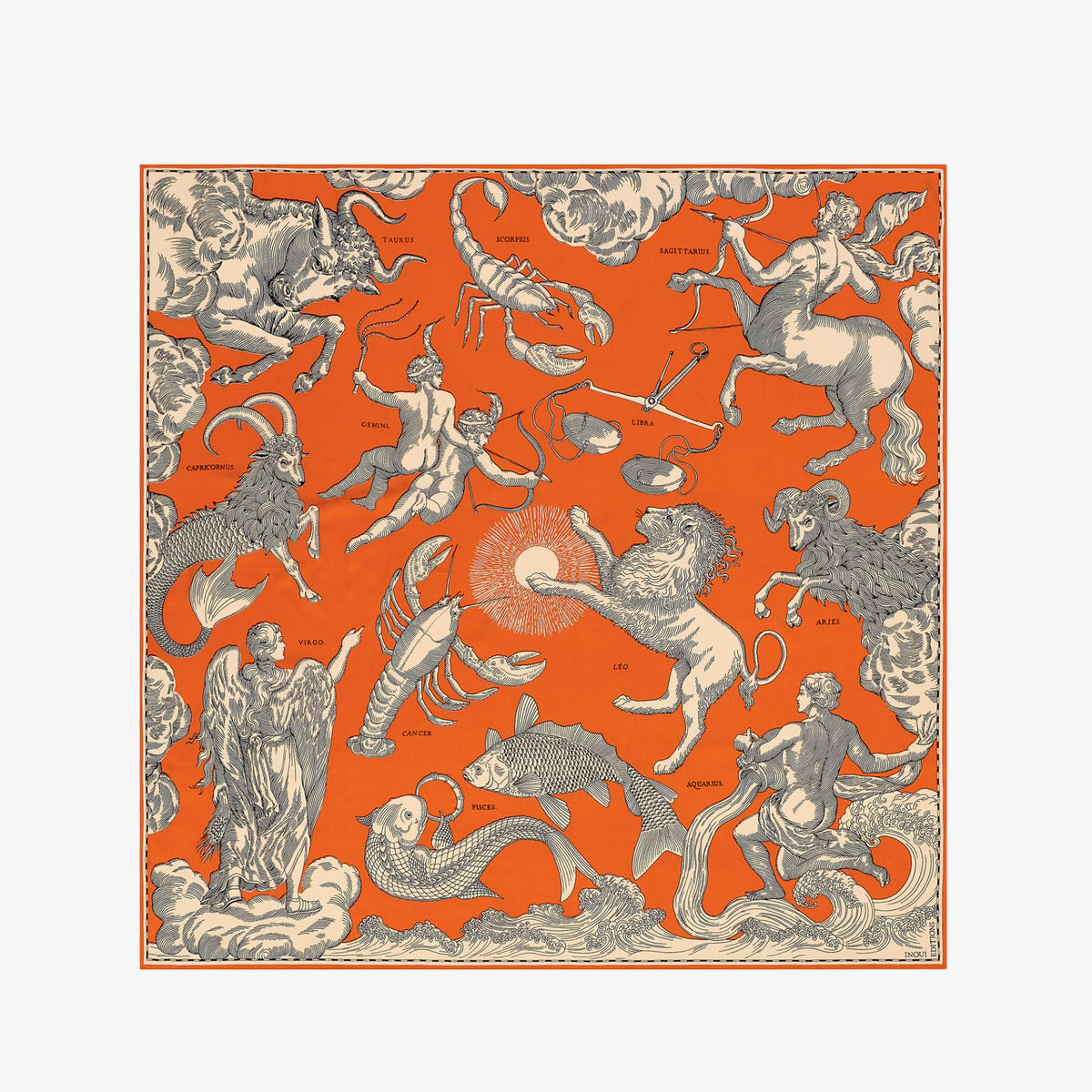 Carré 130 - Astrologie - Orange