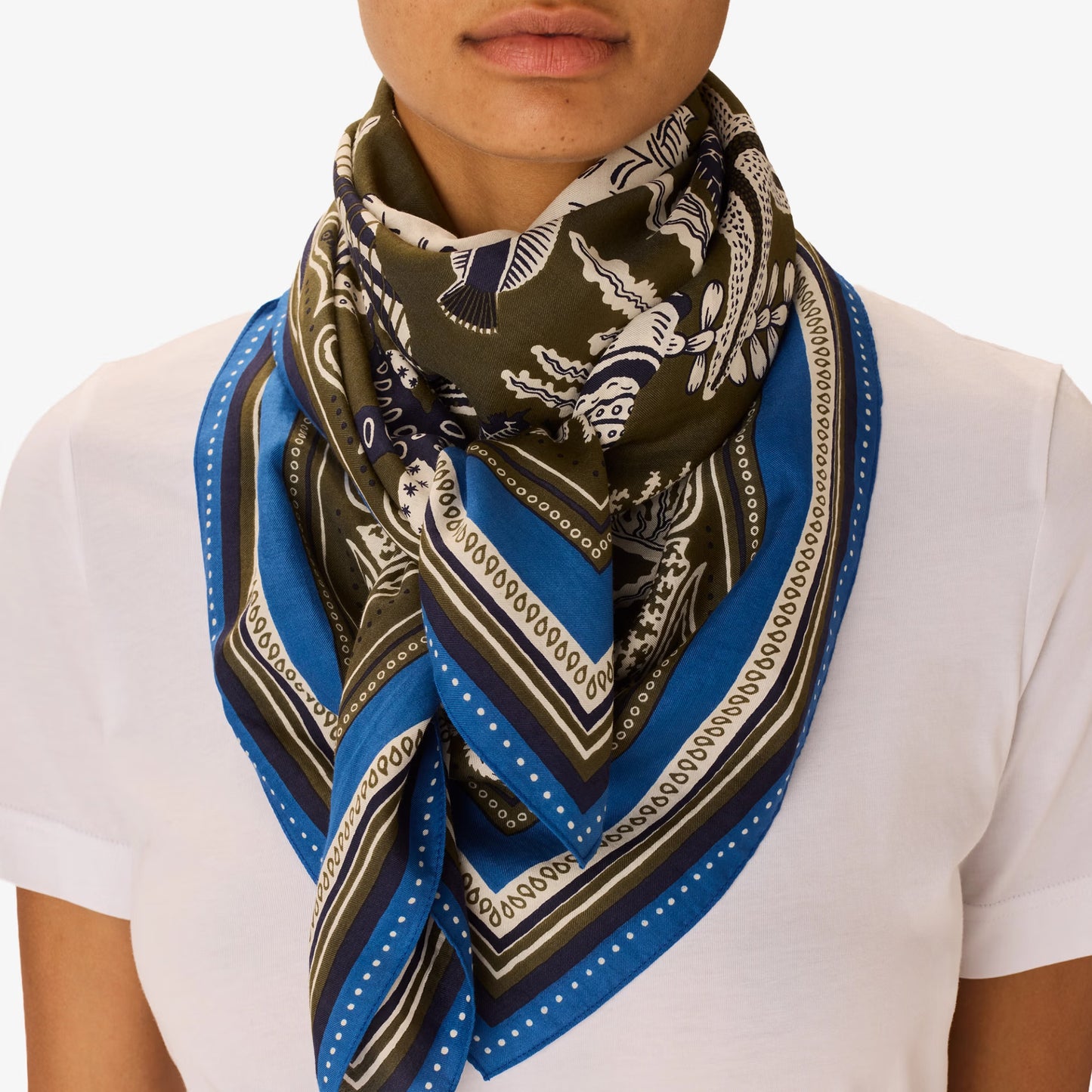 Carré 100 - Neptune - kaki