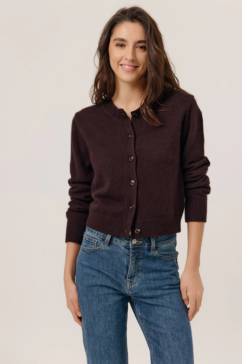 CARDIGAN CAROLINE Brown