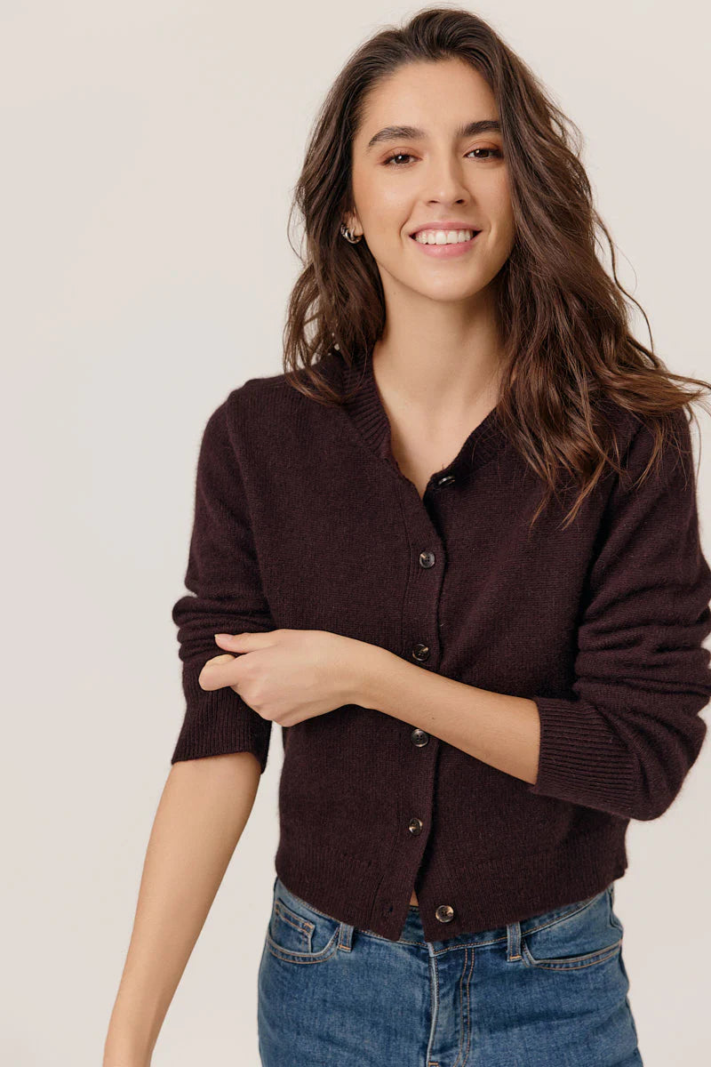 CARDIGAN CAROLINE Brown