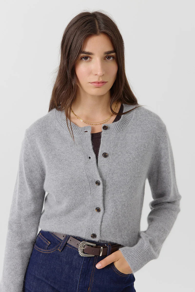 CARDIGAN CAROLINE Gray