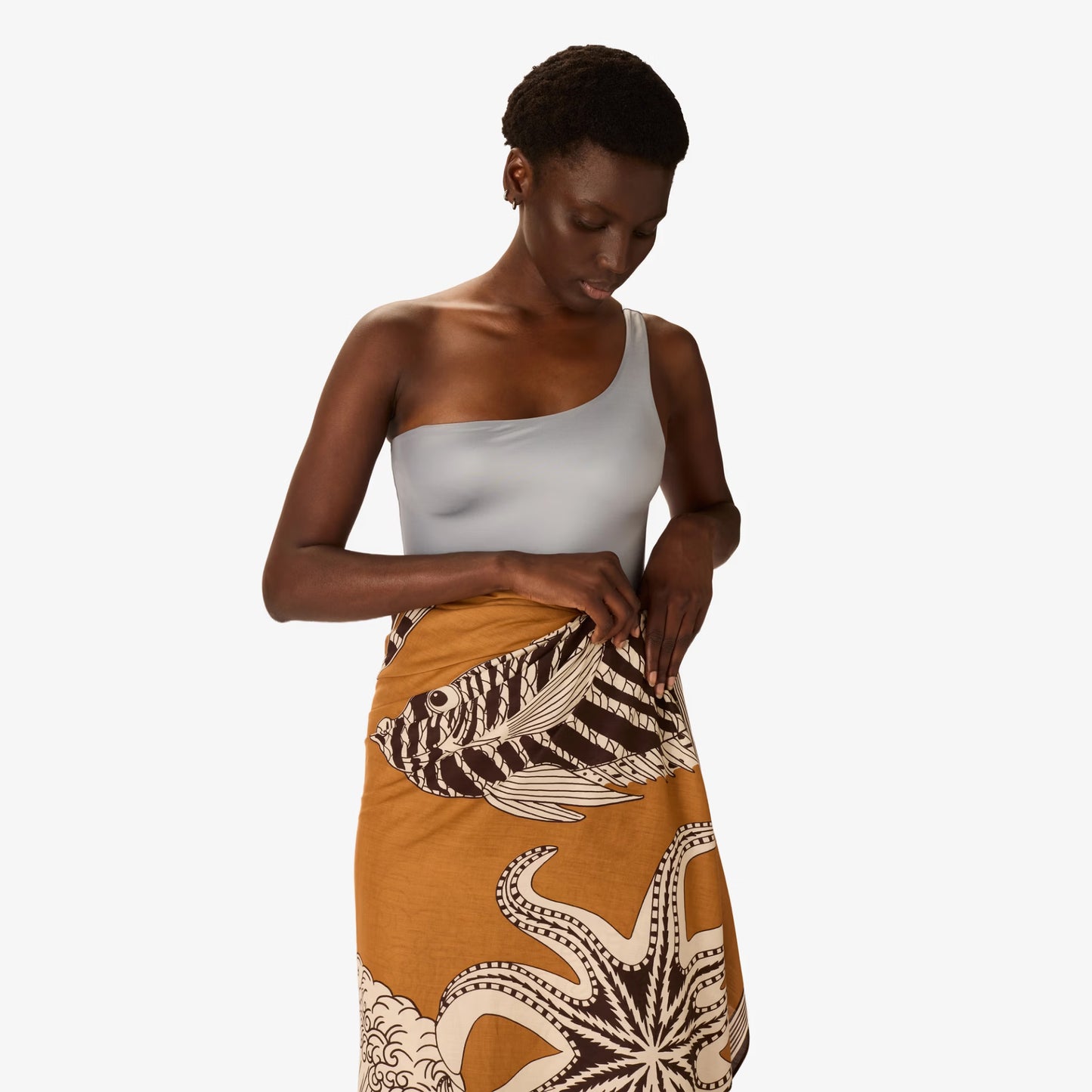 Écharpe 100 - Vague - Mordoré