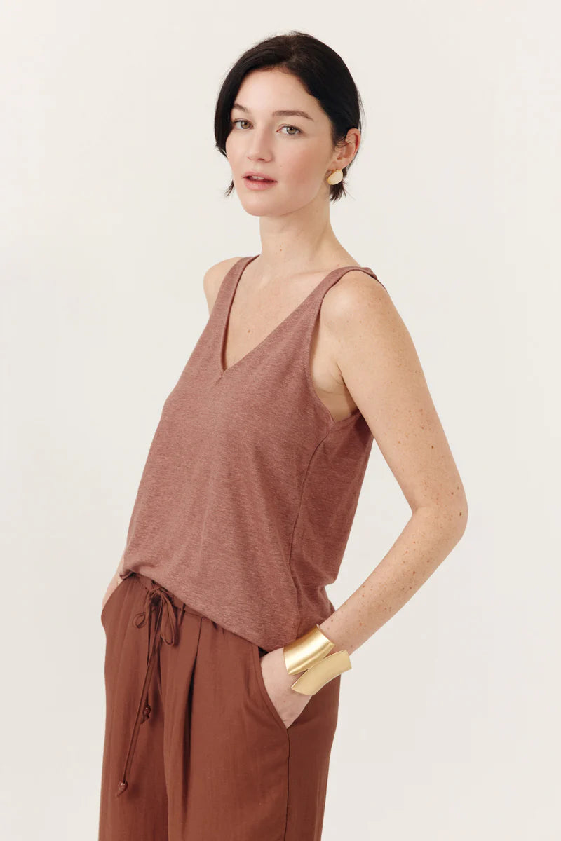 Top OLVIANE Brown
