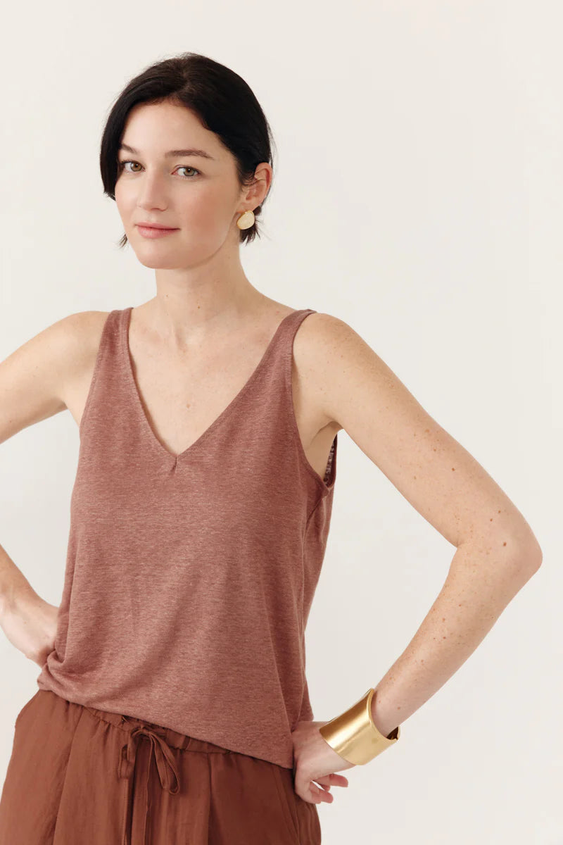 Top OLVIANE Brown