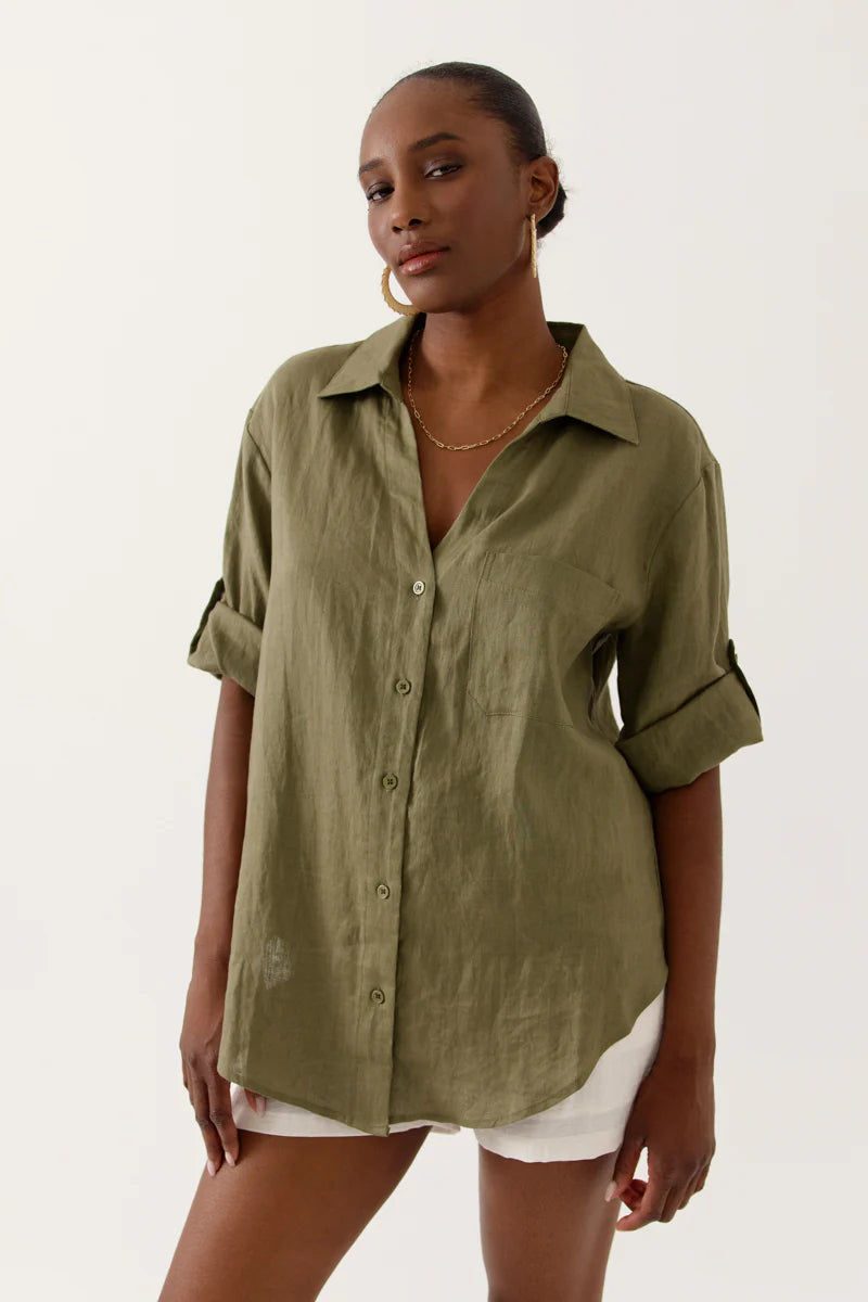 CHEMISE AVELYNE Kaki