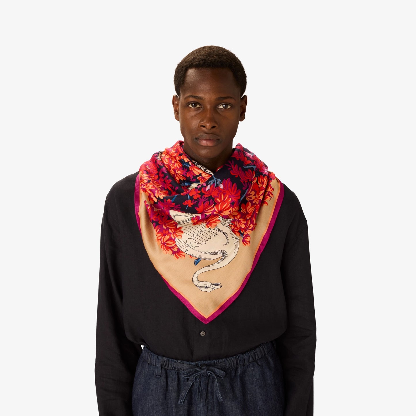 Carré 130 - Bestiaire - Fuchsia