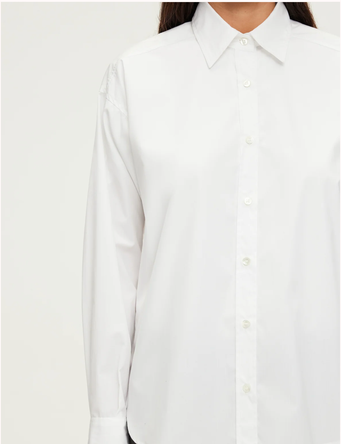 Chemise unie en coton - ANNABELLE