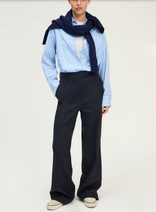 Pantalon droit de tailleur - CILIANE Marine