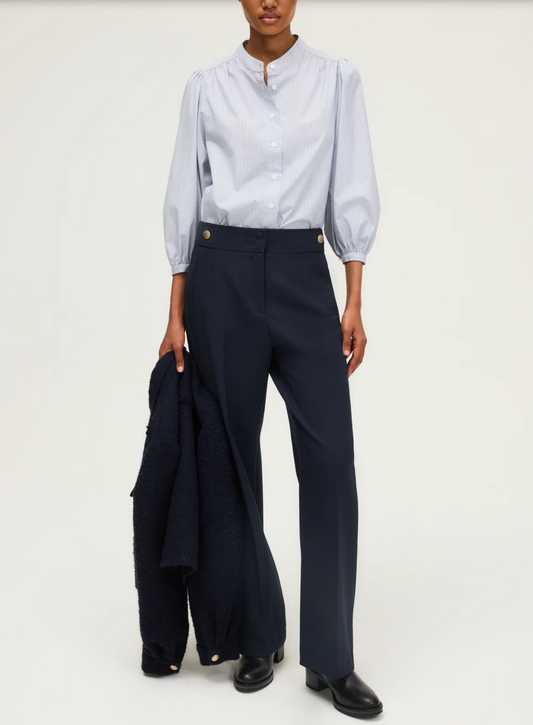 Pantalon droit de tailleur - CILIANE Marine (Copie)