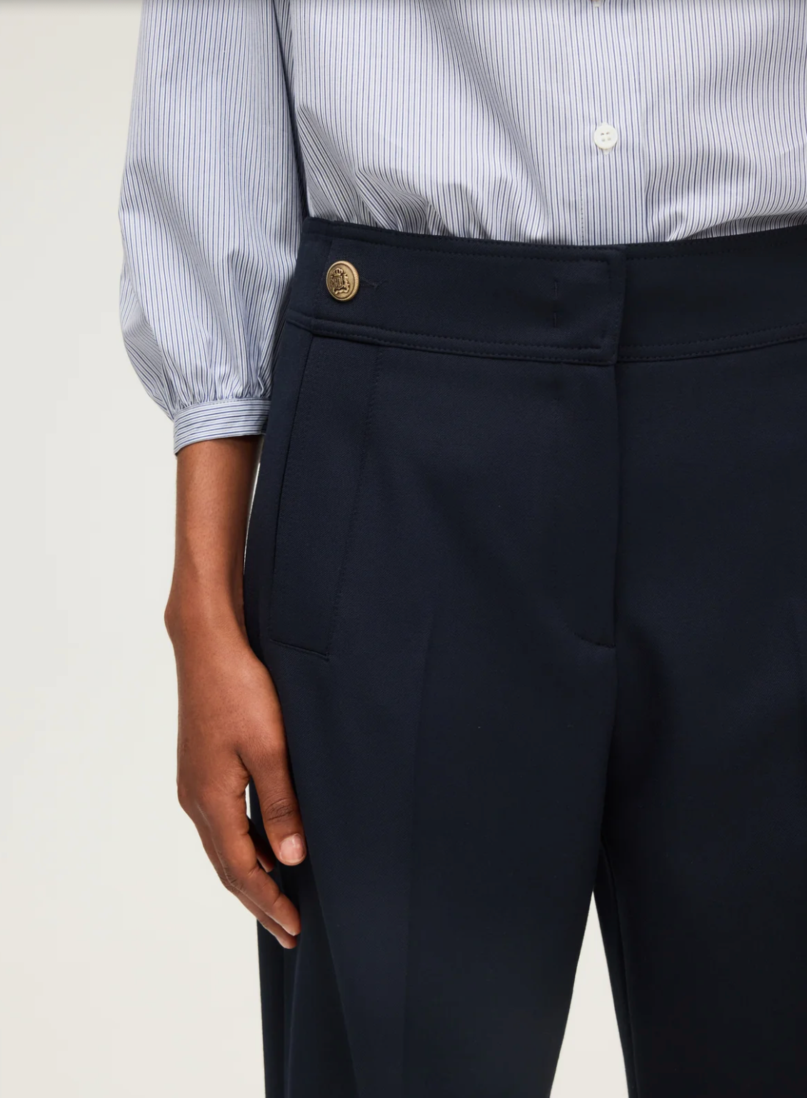 Pantalon droit de tailleur - CILIANE Marine (Copie)