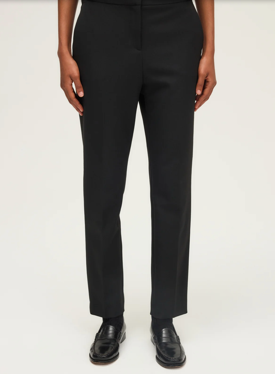 Pantalon slim de tailleur - CHARLOTTE Noir