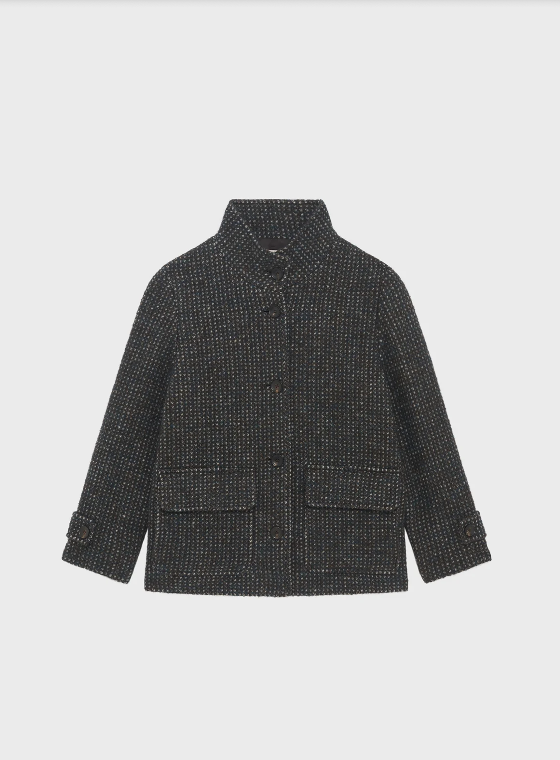 Manteau à col montant en bouclette - MATHIA