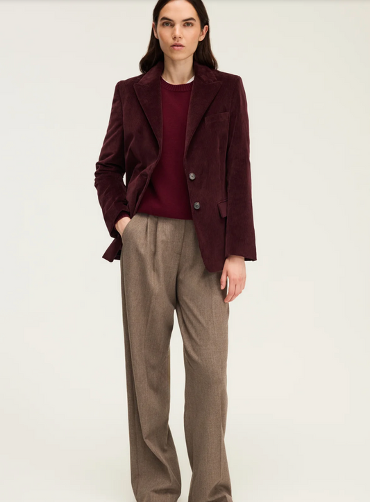 Veste en velours à côtes - NELI Bordeaux